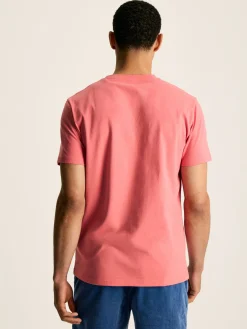 Denton Pink Plain Jersey Crew Neck T-Shirt