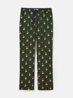Dozer Green Cotton Pyjama Bottoms