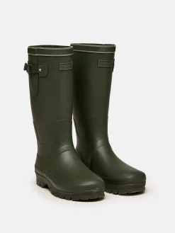 Eckland Green Adjustable Neoprene Lined Tall Wellies