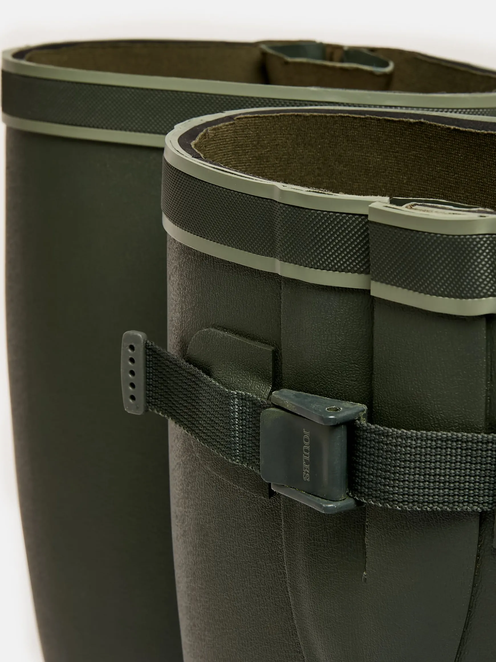 Eckland Green Adjustable Neoprene Lined Tall Wellies