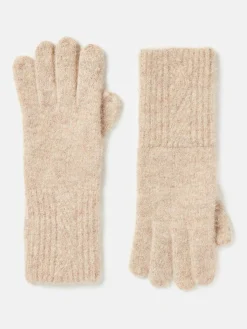 Effie Camel Knitted Gloves