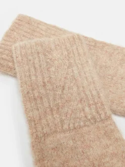 Effie Camel Knitted Gloves