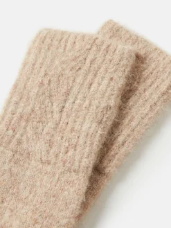 Effie Camel Knitted Gloves