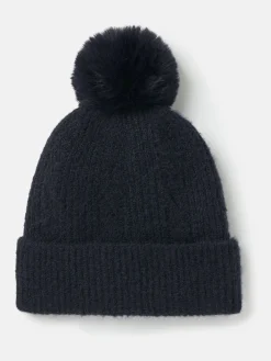 Effie Navy Knitted Bobble Hat