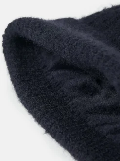 Effie Navy Knitted Bobble Hat