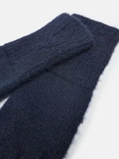Effie Navy Knitted Gloves