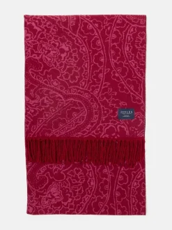 Elissa Pink & Plum Double-Sided Jacquard Scarf