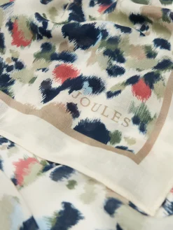 Elsie Multi Animal Printed Lightweight Square Scarf