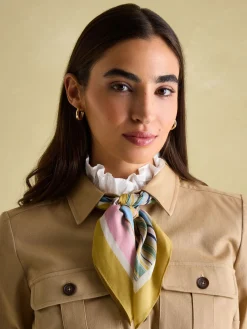 Elsie Multi Printed Lightweight Square Scarf