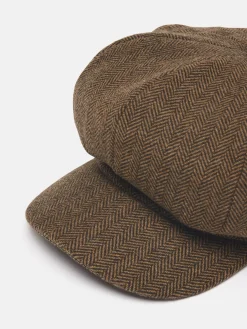 Elvaston Brown/Cream Baker Boy Hat