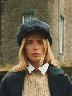 Elvaston Navy Baker Boy Hat