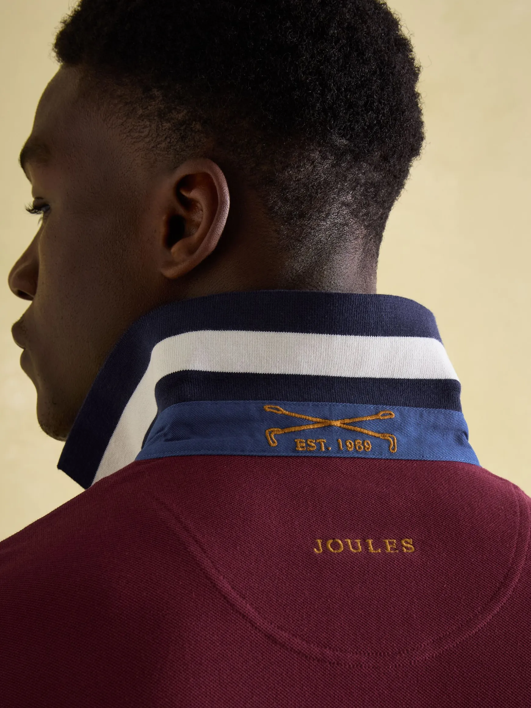 Embellished Burgundy Classic Fit Polo Shirt