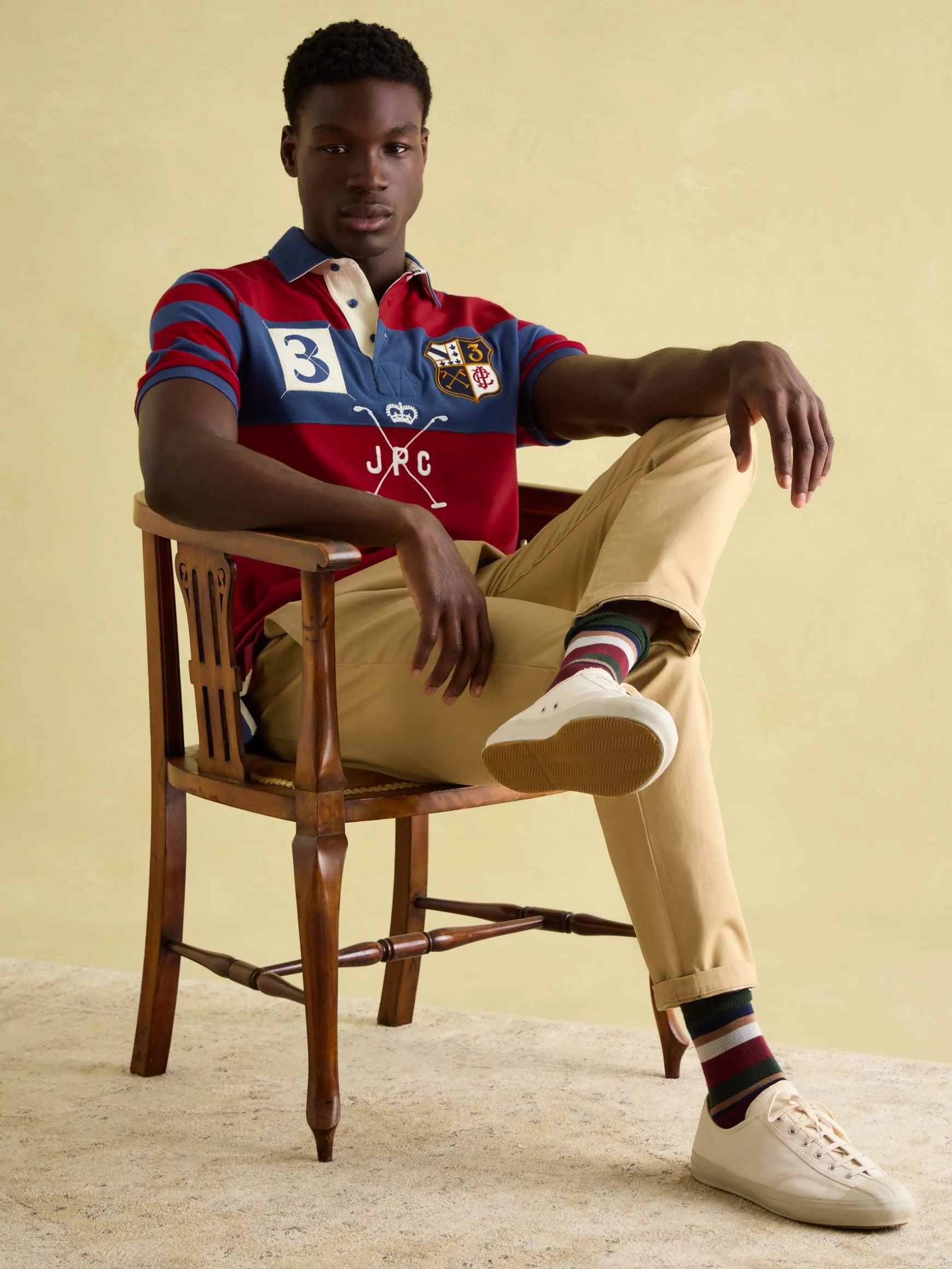 Embellished Red Classic Fit Polo Shirt