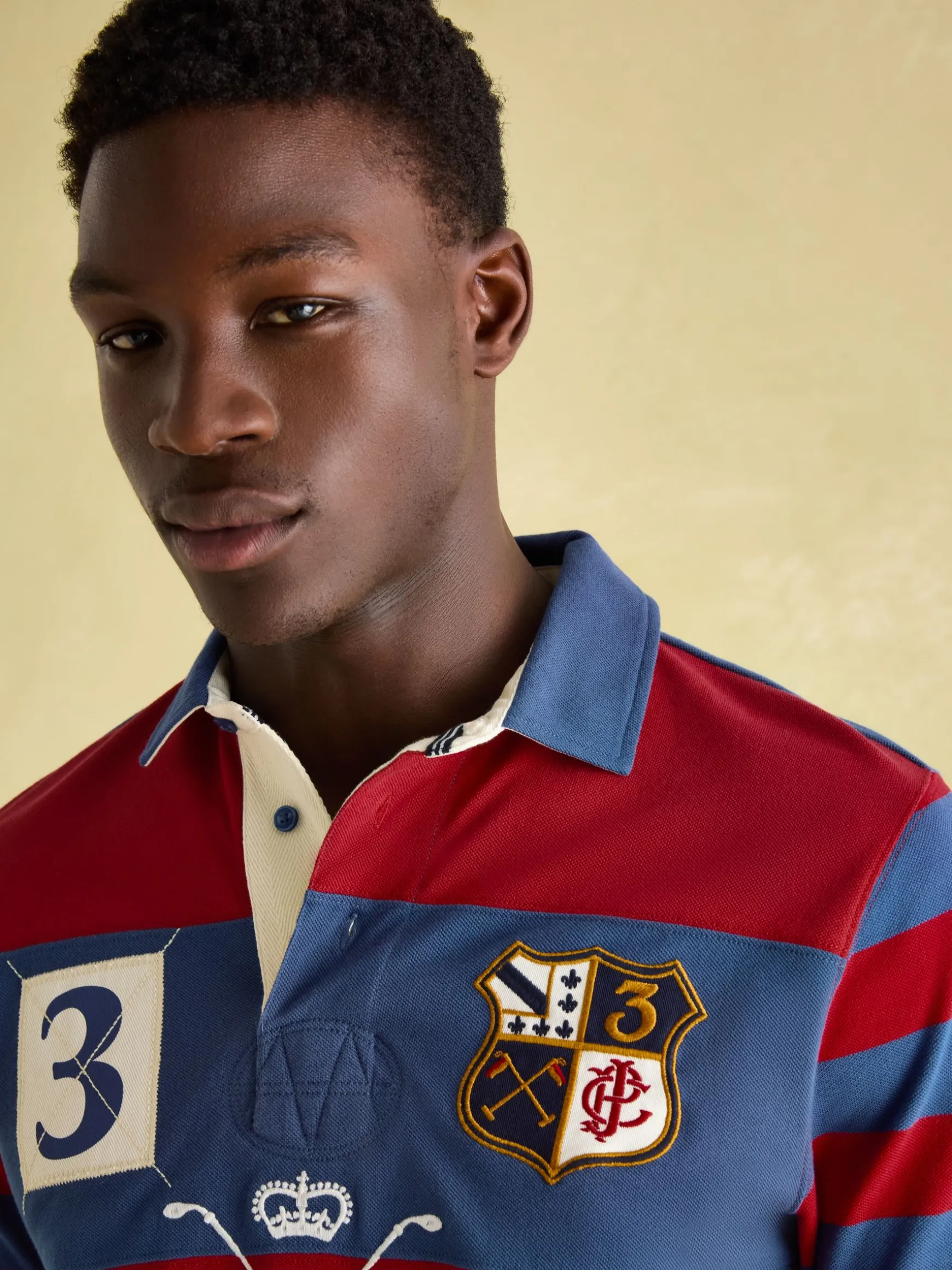 Embellished Red Classic Fit Polo Shirt