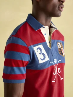 Embellished Red Classic Fit Polo Shirt