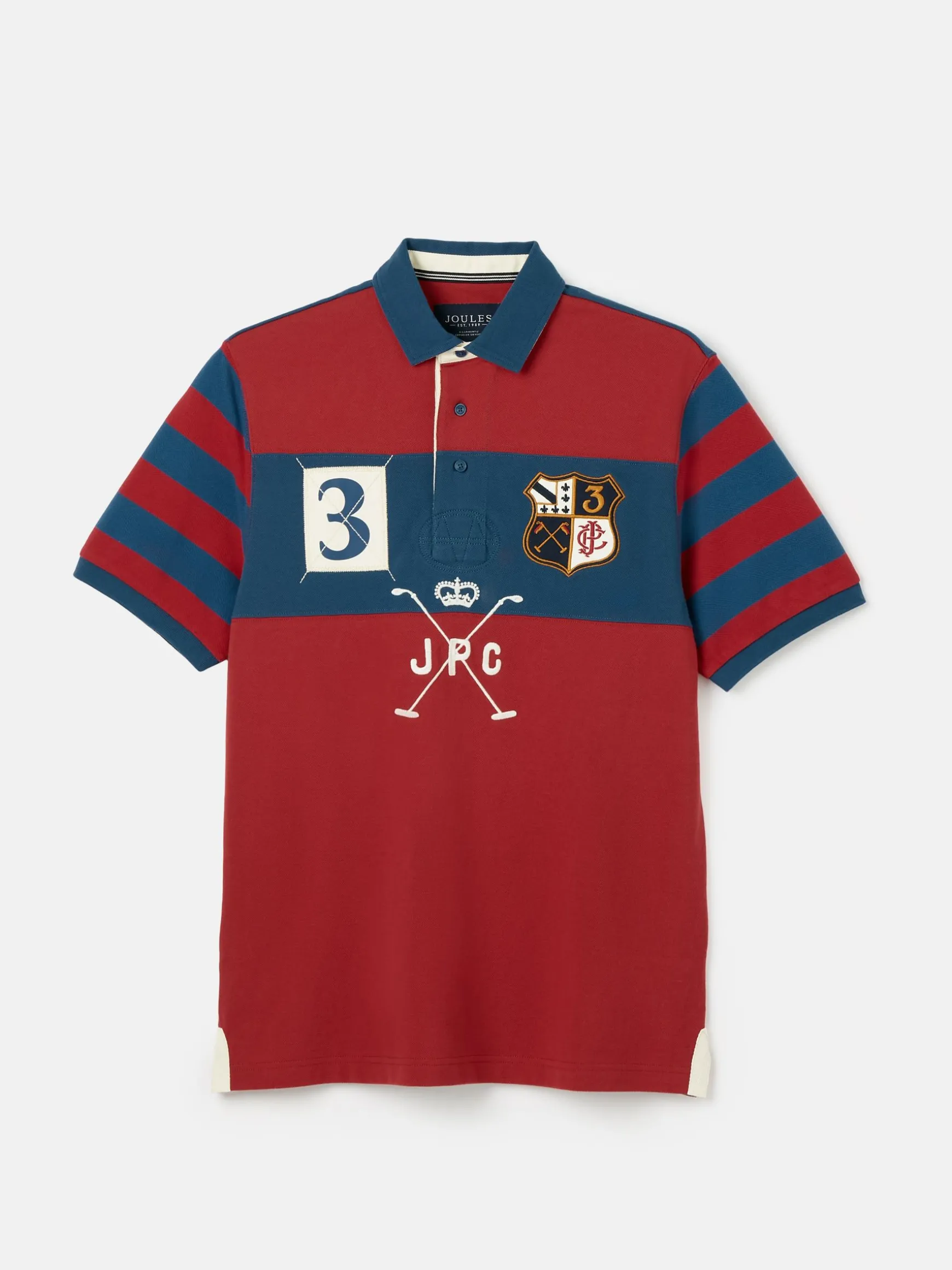 Embellished Red Classic Fit Polo Shirt