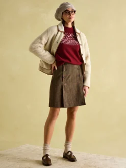 Eve Red Festive Fair Isle Jumper