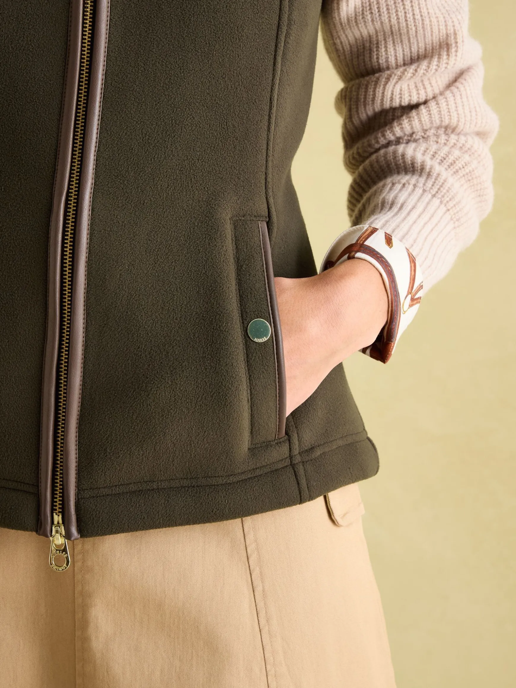 Fairbourne Green Fleece Gilet