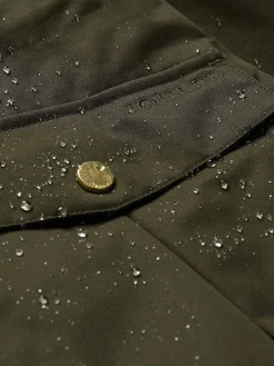 Fairford Khaki Green Waterproof Raincoat with Hood