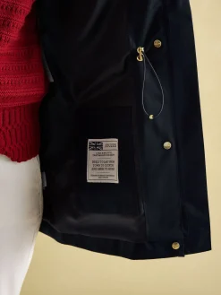 Fairford Navy Waterproof Raincoat with Hood