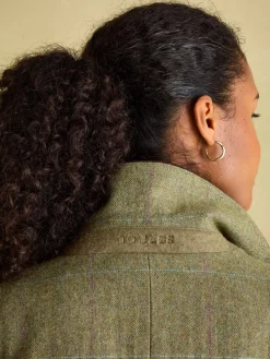 Fayfair Khaki Green Tweed Hacking Jacket
