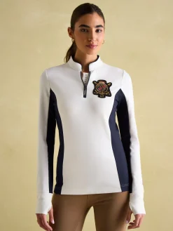 Faymere Cream Embellished Long Sleeve Top