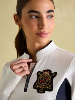 Faymere Cream Embellished Long Sleeve Top