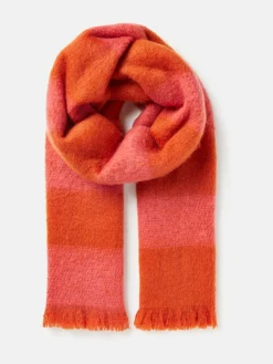 Fenella Orange/Pink Oversized Blanket Scarf
