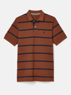 Filbert Brown & Navy Striped Polo Shirt