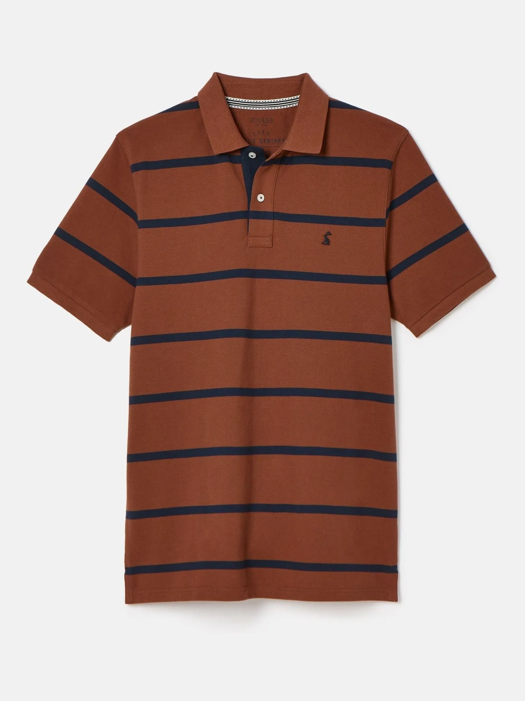 Filbert Brown & Navy Striped Polo Shirt