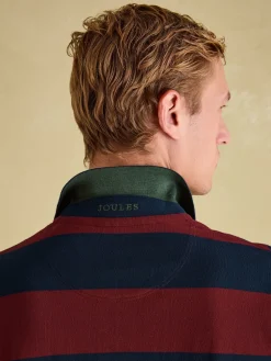 Filbert Burgundy Striped Polo Shirt