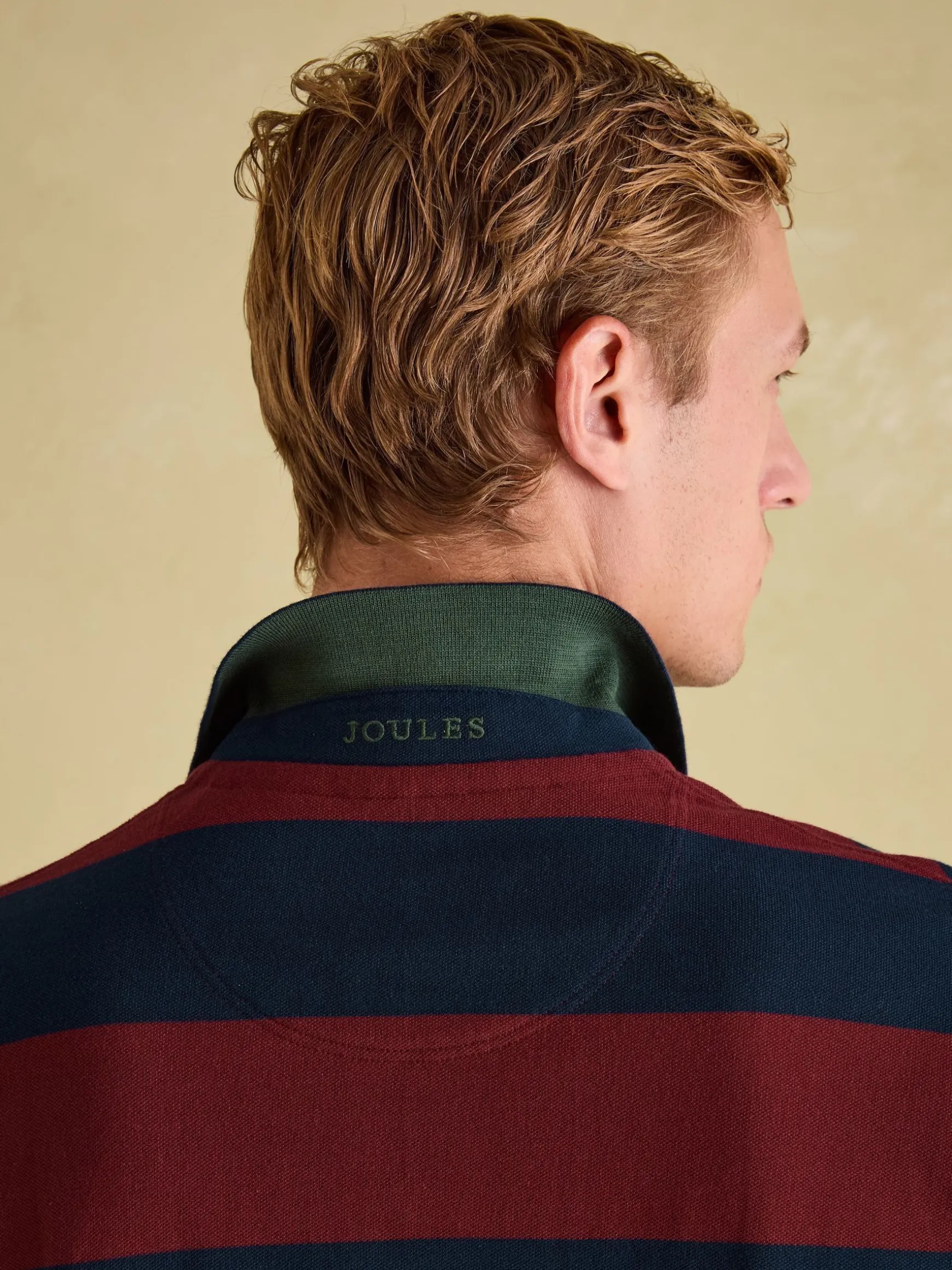 Filbert Burgundy Striped Polo Shirt