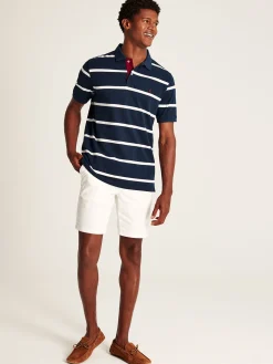 Filbert Navy/White Striped Polo Shirt