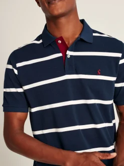 Filbert Navy/White Striped Polo Shirt