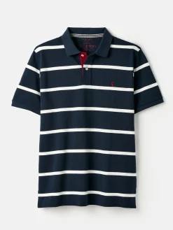 Filbert Navy/White Striped Polo Shirt