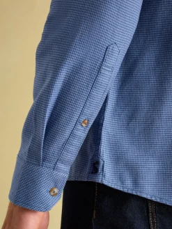 Fletcher Navy Houndstooth Classic Shirt