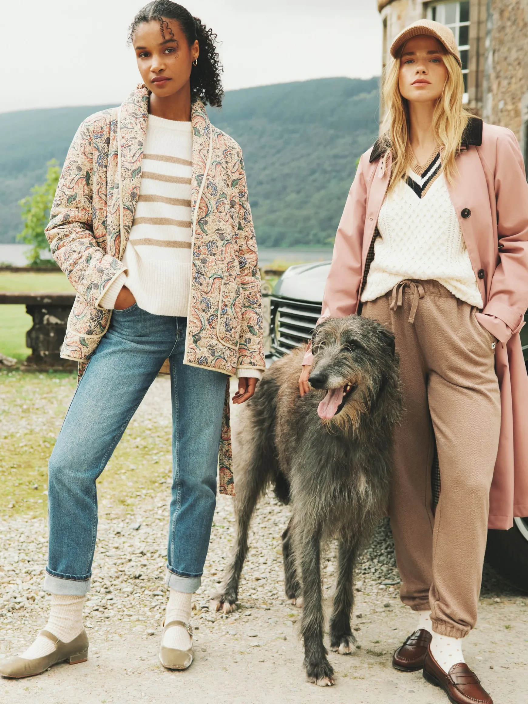 Floral Paisley Cotton Quilted Jacket With Belt