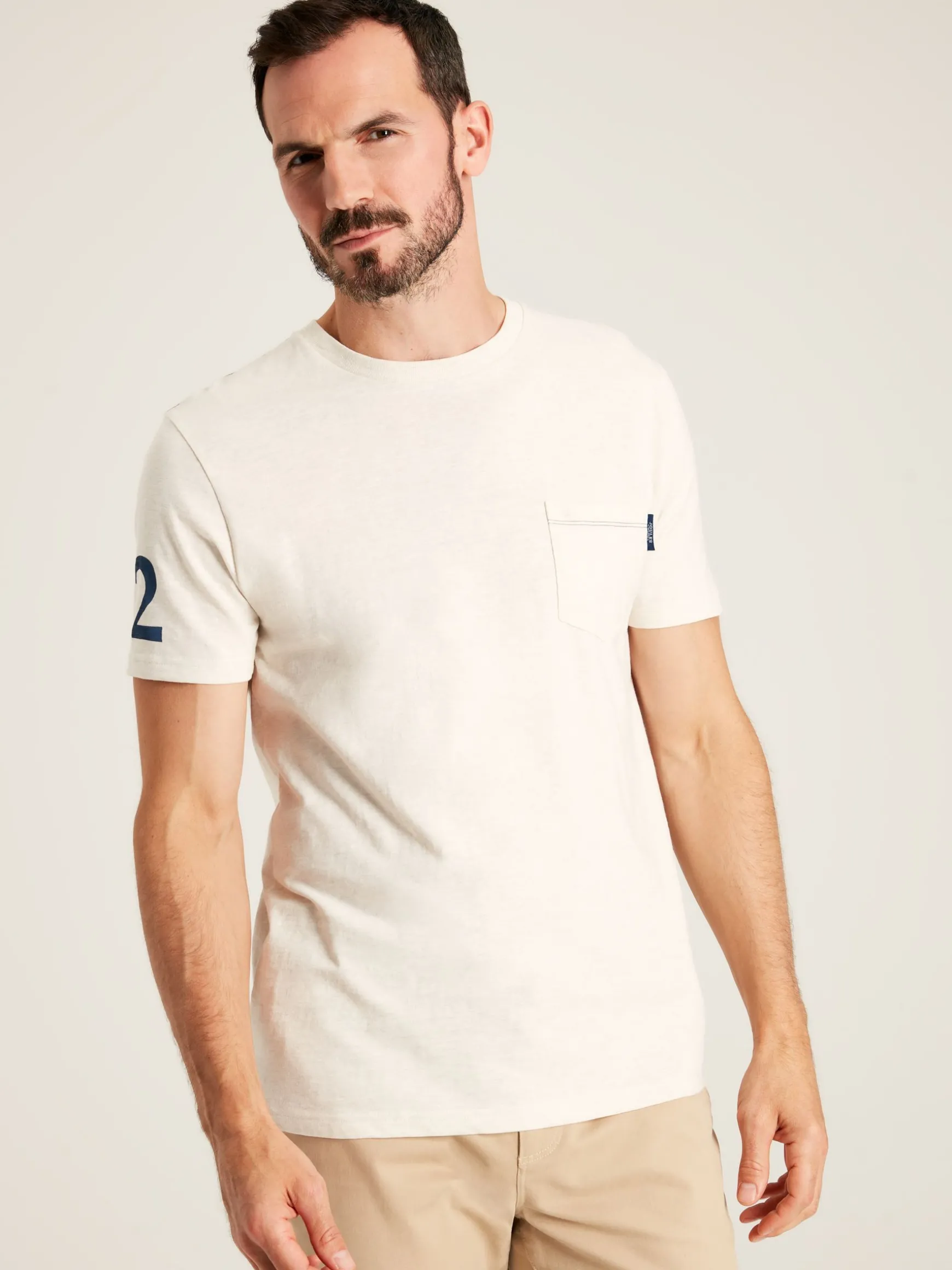 Flynn White Graphic Tee-Graphic Jersey T-Shirt