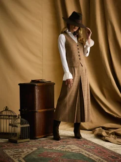 Foxley Check Tweed Culottes