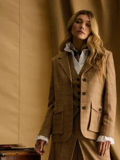 Foxley Check Tweed Suit Blazer