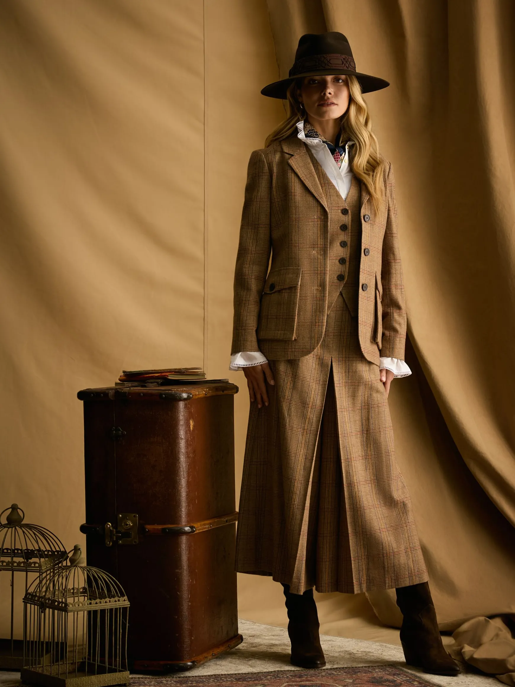 Foxley Check Tweed Suit Blazer