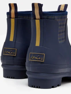 Foxton Navy Blue Neoprene Lined Ankle Wellies