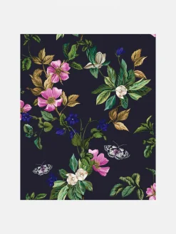 French Navy Wakerley Woodland Floral 10M Wallpaper