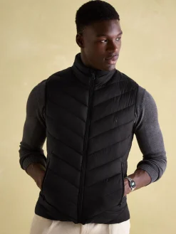 Garrett Black Showerproof Padded Gilet