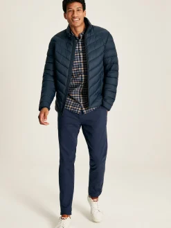 Garrett Navy Blue Showerproof Padded Jacket
