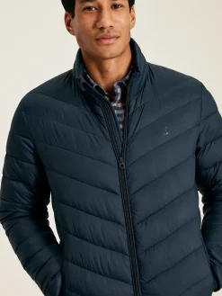 Garrett Navy Blue Showerproof Padded Jacket