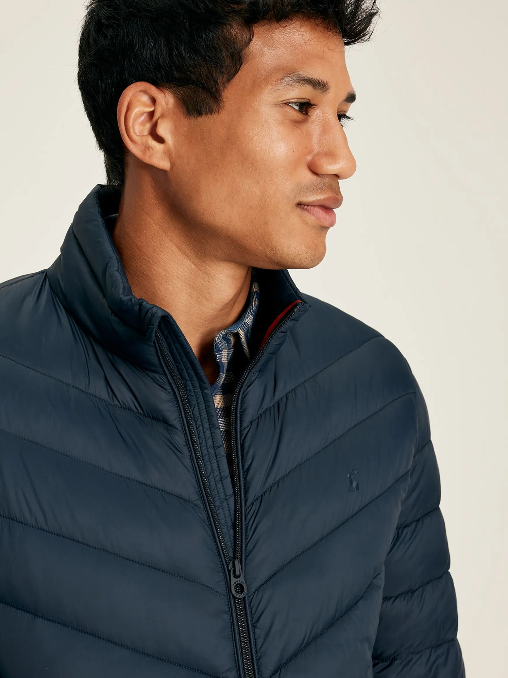 Garrett Navy Blue Showerproof Padded Jacket