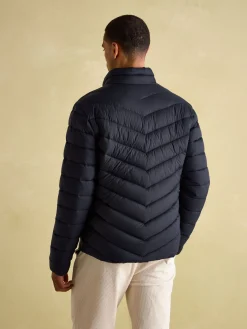 Garrett Navy Showerproof Padded Jacket