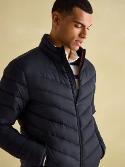 Garrett Navy Showerproof Padded Jacket