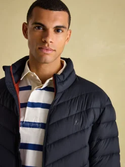 Garrett Navy Showerproof Padded Jacket